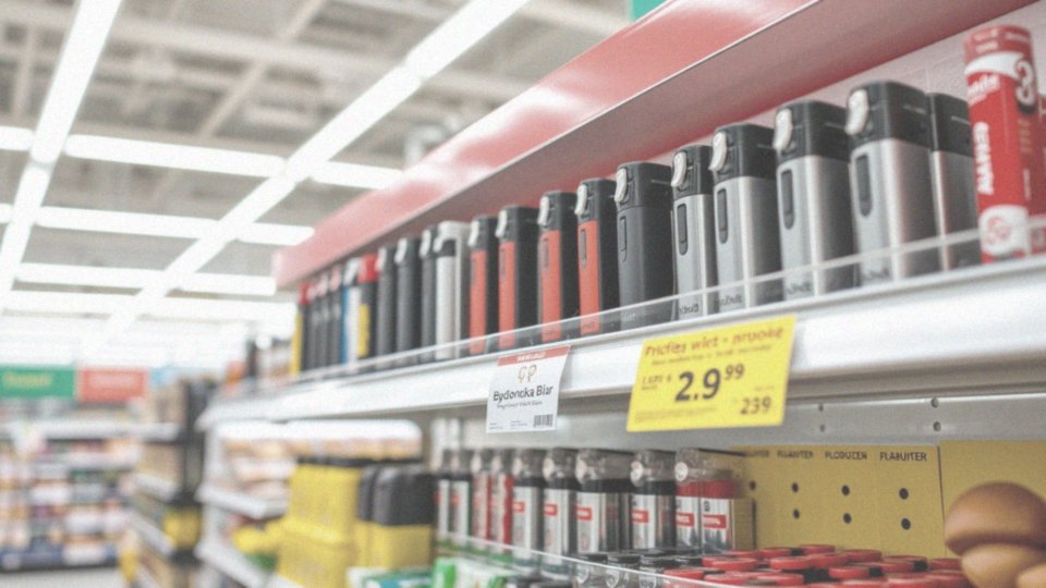 Jakie zapalniczki są oferowane na wyprzedażach w Biedronce?
