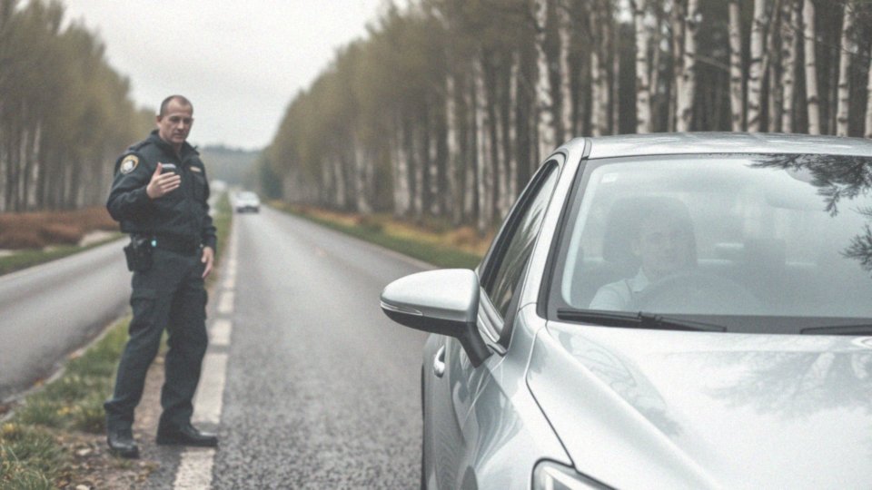 Co powinien zrobić kierowca, jeśli zostanie zatrzymany przez policję z powodu zbitego klosza?