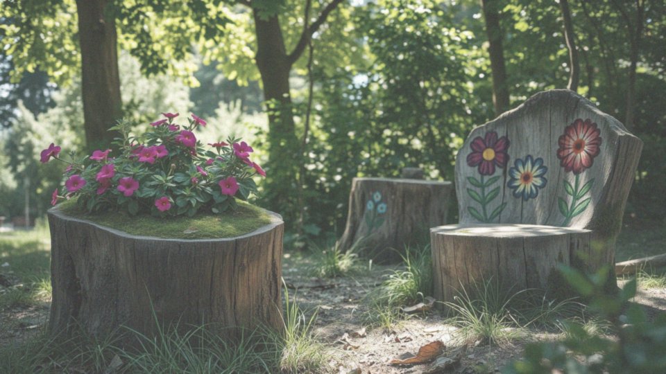 Jakie kreatywne pomysły można zrealizować z pniakami?