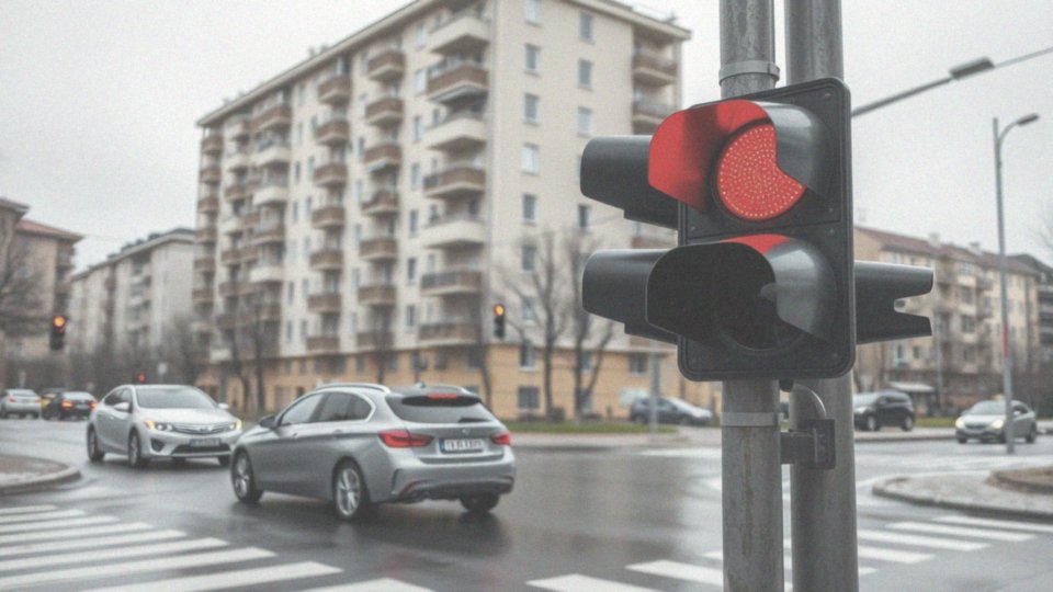 Jakie dane zbiera monitoring miejski w kontekście przejazdów na czerwonym świetle?