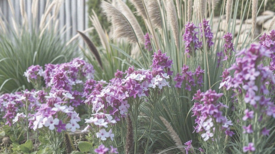 Jakie trawy ozdobne komponują się z floksami?
