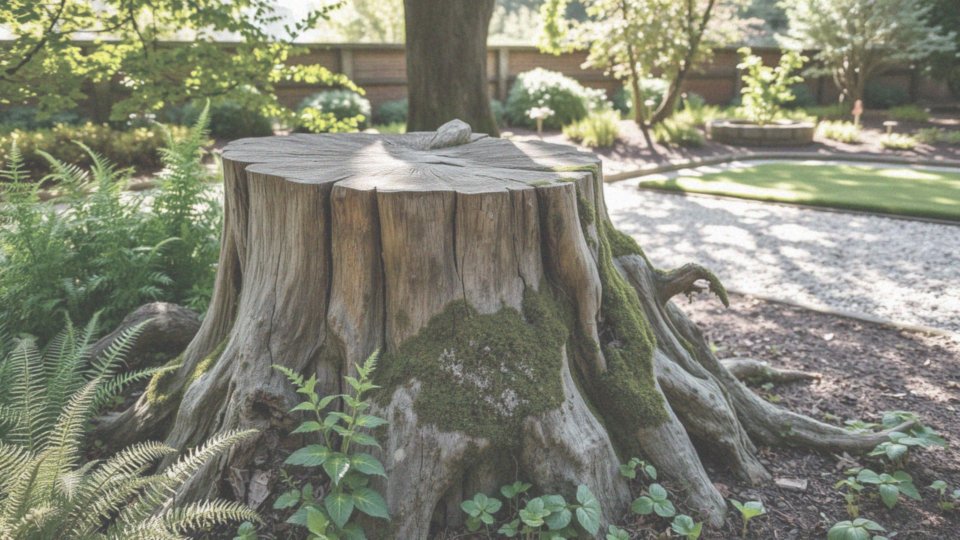Jakie są zalety wykorzystania pnia drzewa w ogrodzie?